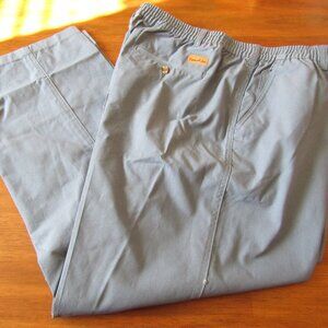 Haband Casual Joe Pants Mens Size 42 Med Blue Elastic Waist Pant
